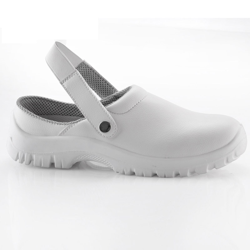 Chaussures de sécurité de travail de dégagement de couleur blanche de cuisine de restaurant