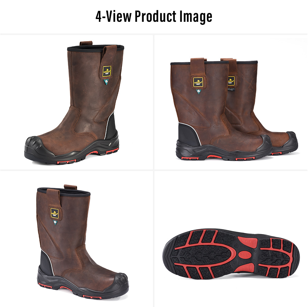 H-9437 CSA Rigger Safety Boots Multi-View H-9437 Bottes de sécurité pour gréeur à enfiler certifiées CSA à embout composite Multi-View