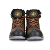 Boots en cuir nubuck en cuir nubuck brun foncé