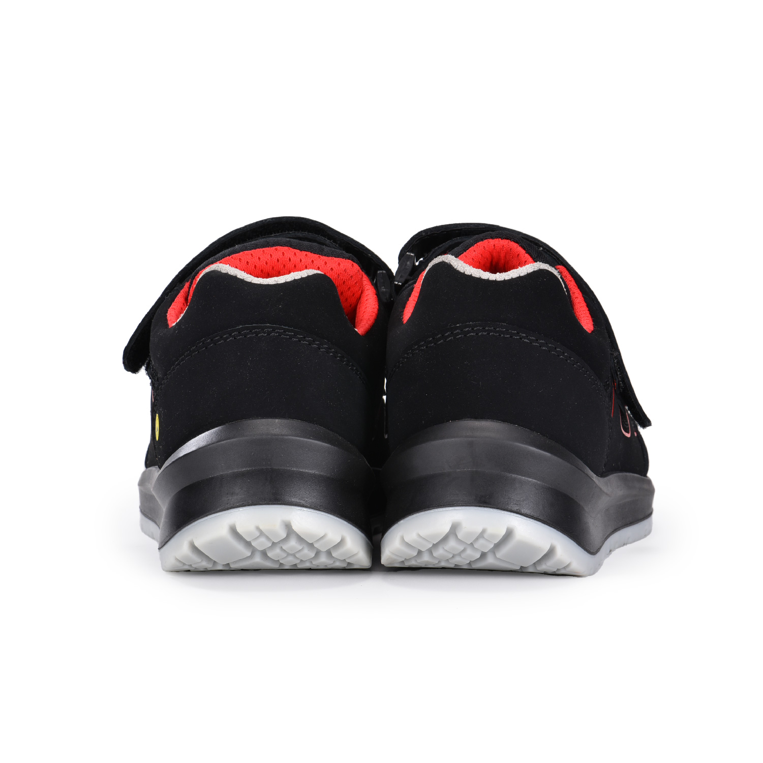 Chaussures de sécurité S1P antidérapantes avec capuchon de protection fermeture Velcro L-7518B rouge