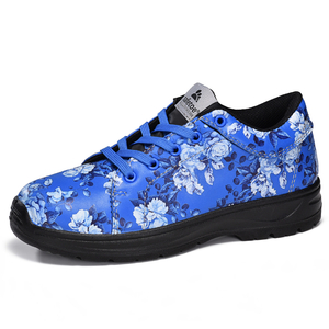 Garden Design Chaussures de sécurité imperméables à bout en acier pour femmes L-7526 Bleu
