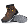 Boots en cuir nubuck en cuir nubuck brun foncé