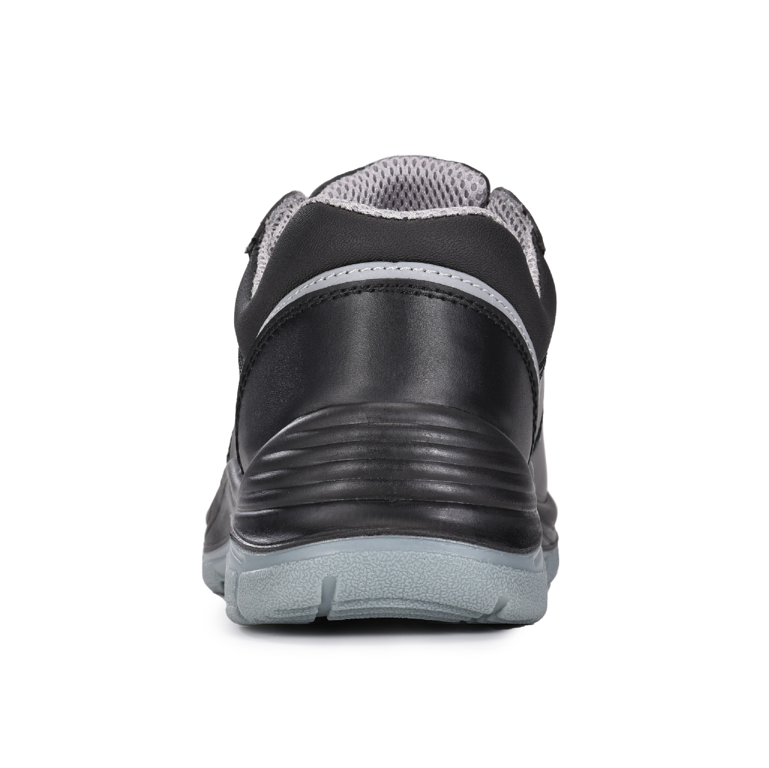 Chaussures de travail en cuir lisse S3 avec embout en acier et plaque de semelle intercalaire en acier L-7163 lisse
