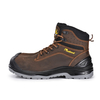 Boots en cuir nubuck en cuir nubuck brun foncé