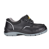 Chaussures de travail en cuir lisse S3 avec embout en acier et plaque de semelle intercalaire en acier L-7163 lisse