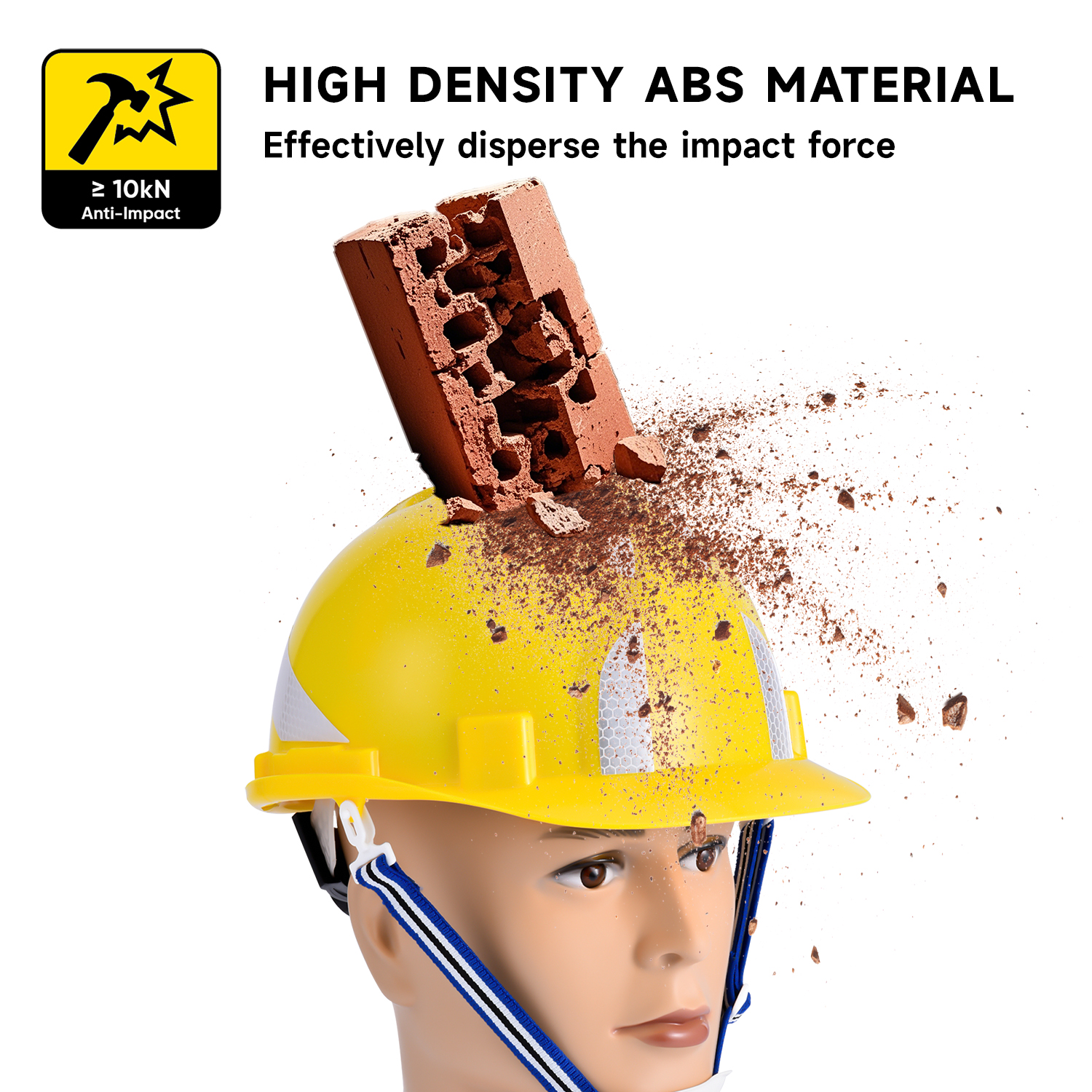 Casque de sécurité américaine W-036 Jaune
