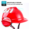 Casque de travail de construction rouge W-002 