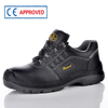 Chaussures de travail à bout en acier mignonnes et confortables à lacets noires pour femmes