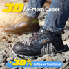 Chaussure de travail respirante Élargissement de chaussures de sécurité Constructeurs Warehouse L-7571