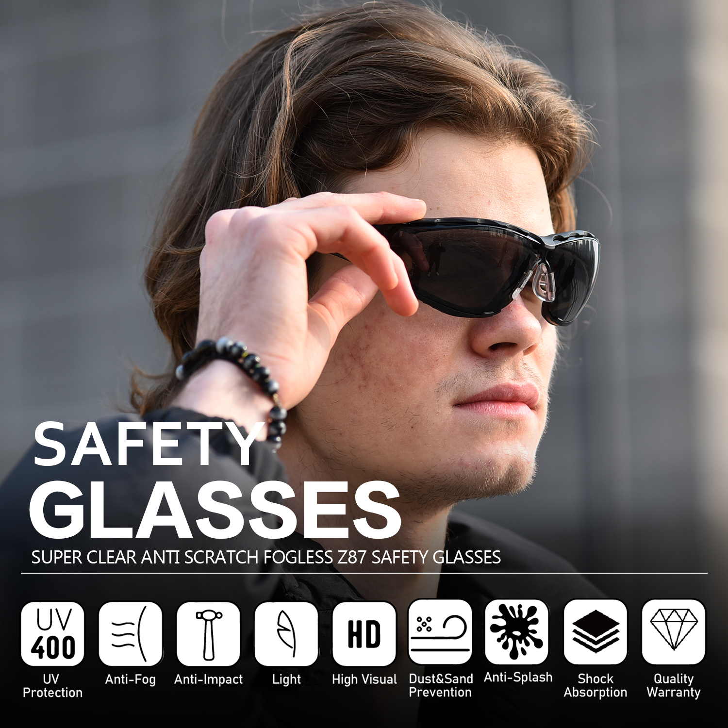 Souces de sécurité de protection des stocks prêts pour les femmes SG037 noir