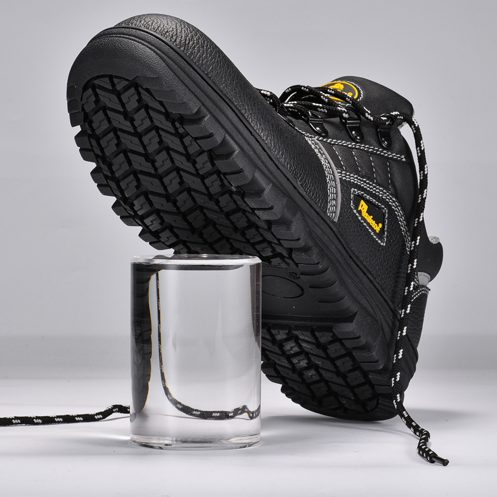 Industrie de la raffinerie d'huile Chaussures de sécurité en cuir de vache L-7163RB