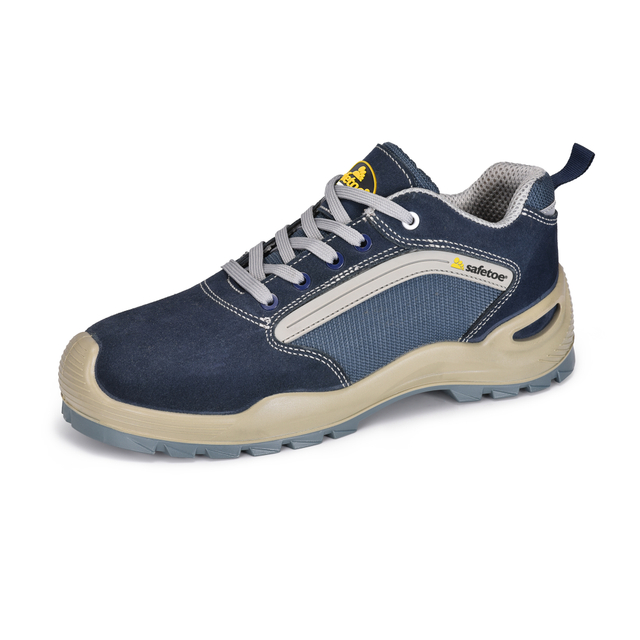 Entrepôt d'orteil en acier léger et chaussures de sécurité logistique L-7296 Bleu