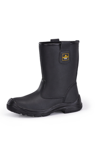 Bottes de sécurité des orteils en acier résistant à l'industrie du champ d'huile H-9430