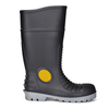 Bottes de pluie imperméables de sécurité en PVC avec embout en acier et plaque d'acier W-6055