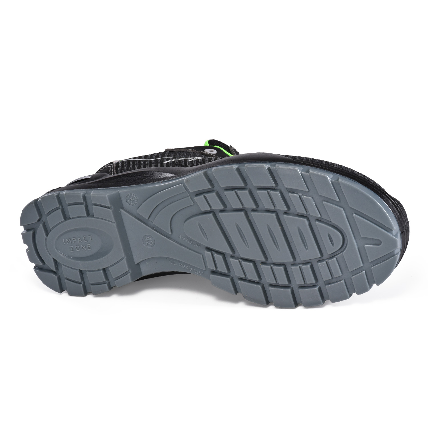 Chaussures de sécurité en tissu de style sport léger-l7530 vert