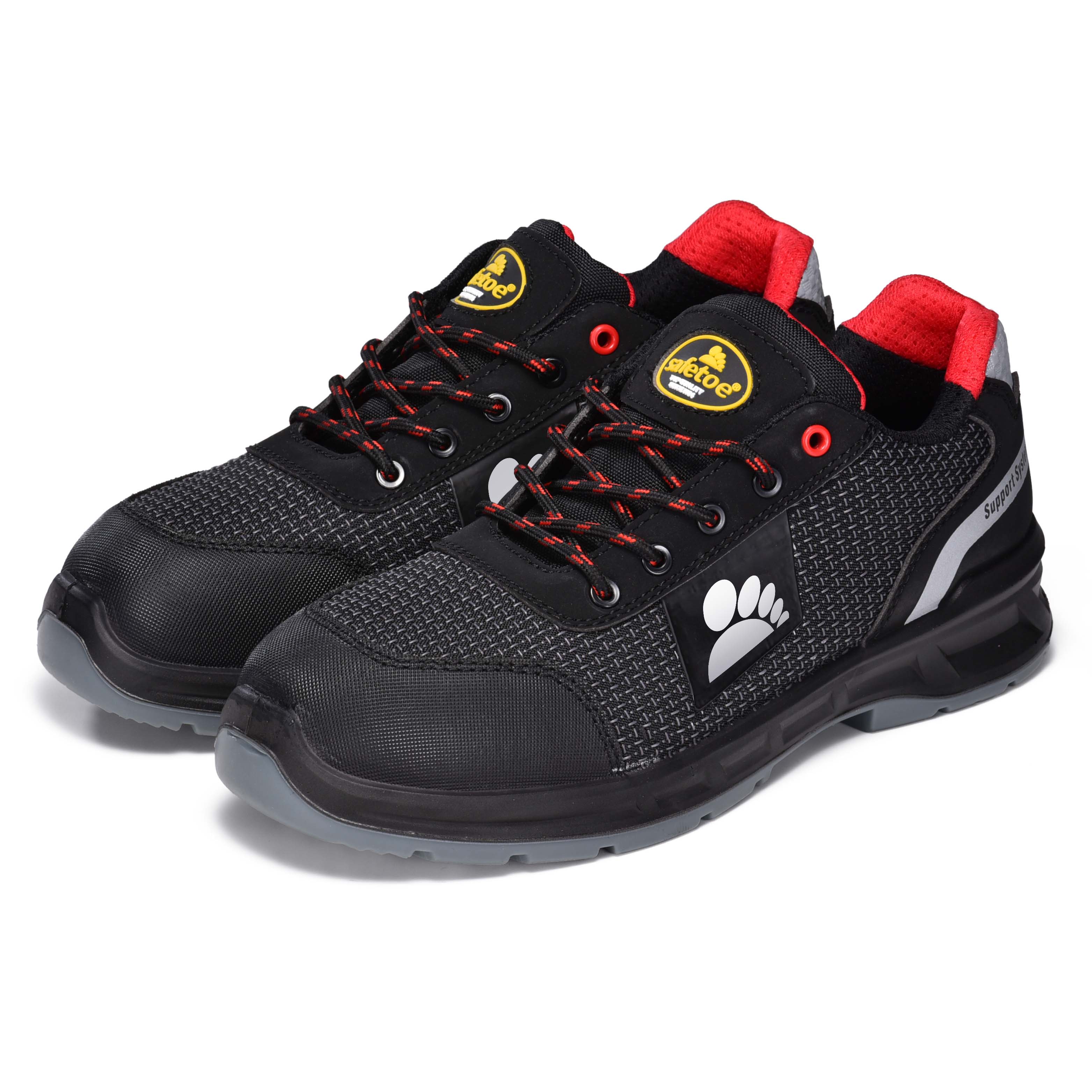 PU-TEK LETTRAEUX S1P SANTÉS CHAUSSIONS avec orteil composite et plaque Kevlar L-7512