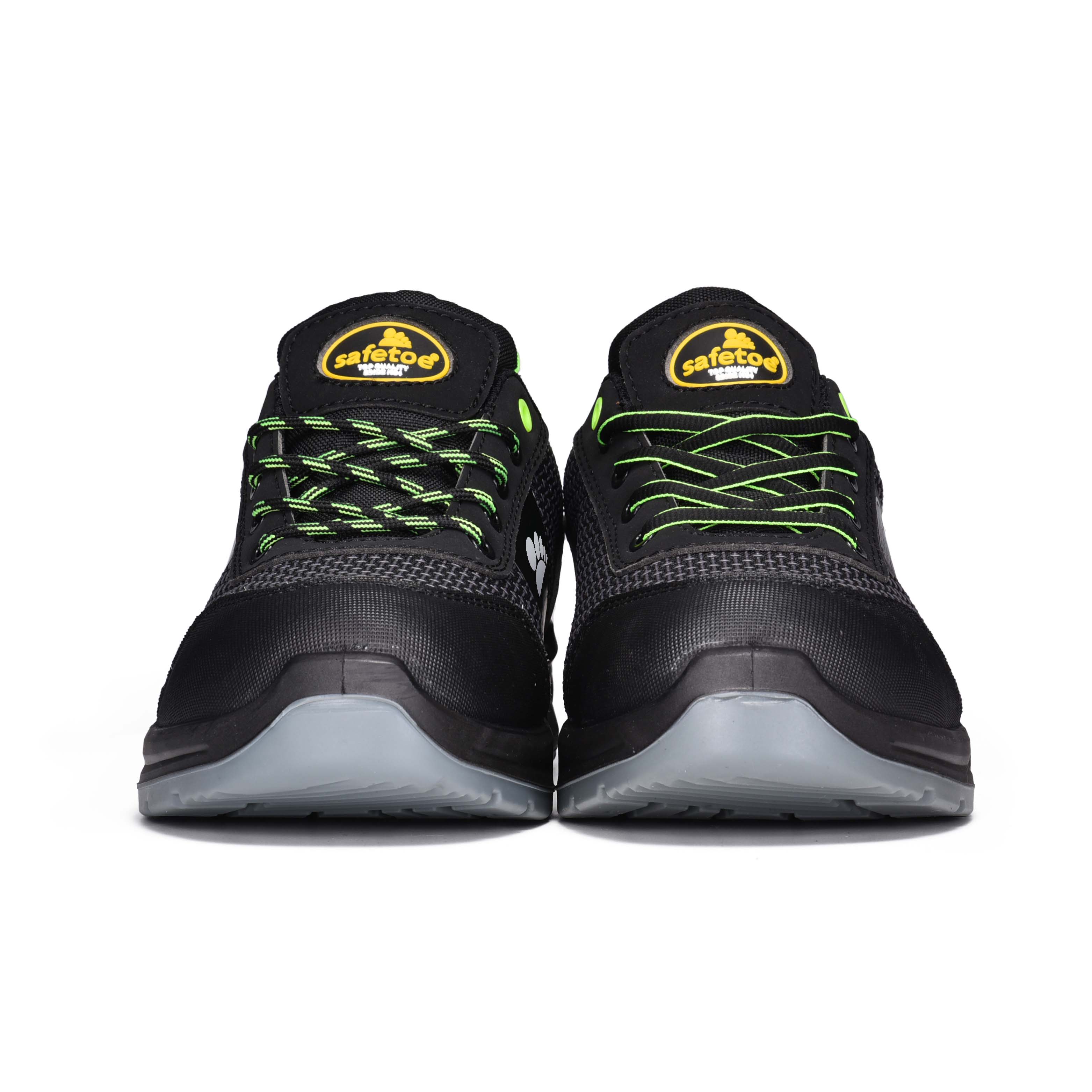 Baskets de travail basses à lacets avec embout composite pour hommes et femmes L-7512 bleu