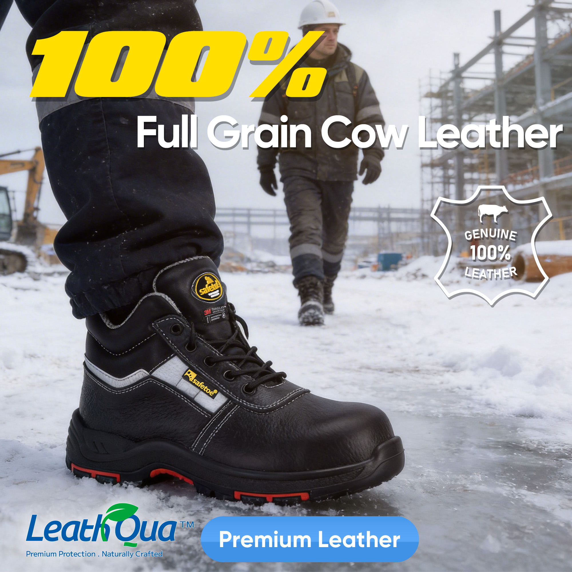 Safetoe Bottes de sécurité isolées pour entrepôt frigorifique M-8027PR ColdGuarder