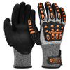 Gants de travail d'usine gants de travail mécaniques résistants tpr9004 orange