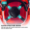 Casques de sécurité et bouclier facial et oreilles M-5009 Red