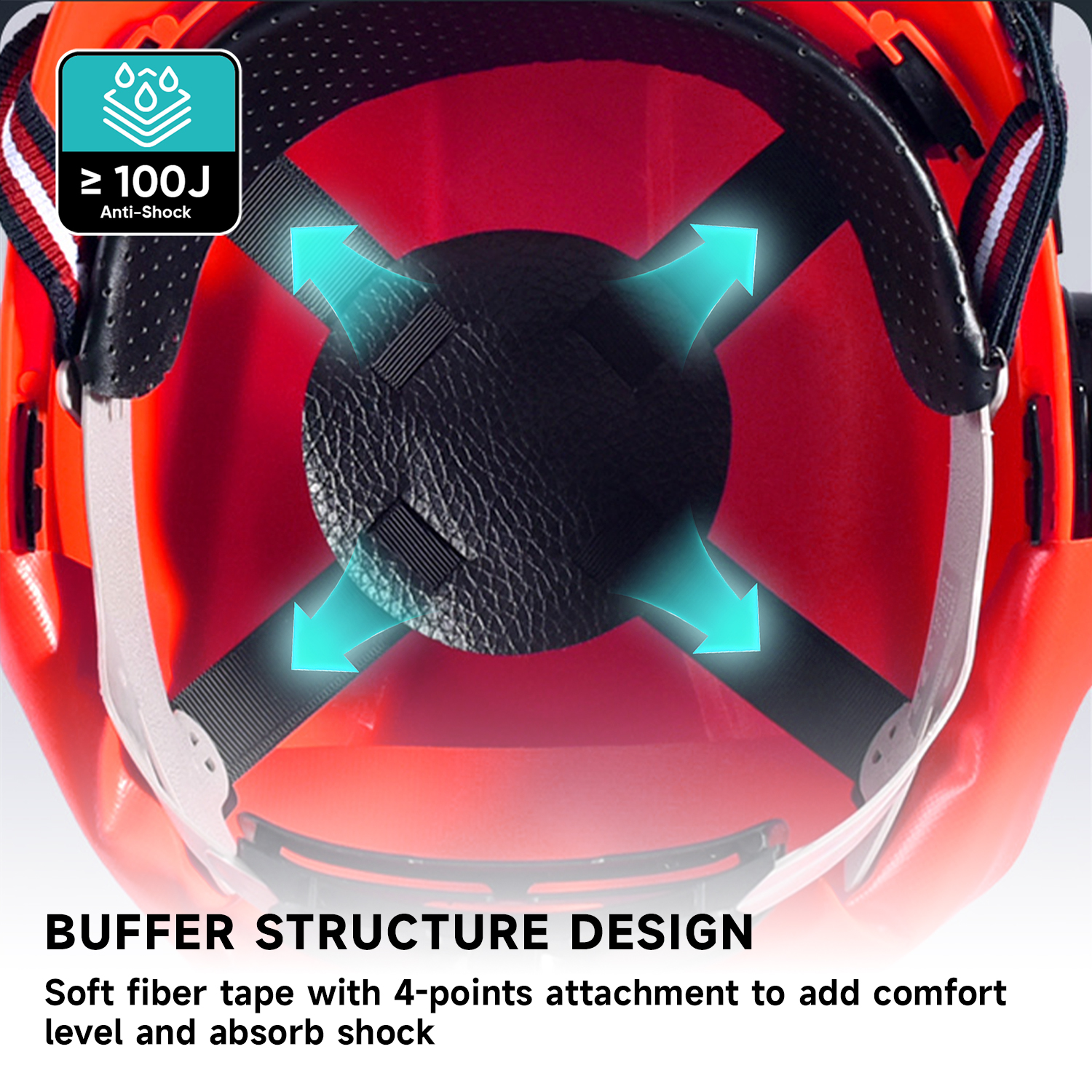 Casques de sécurité et bouclier facial et oreilles M-5009 Red