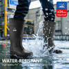 Bottes de gomme en caoutchouc imperméables W-6038 Black