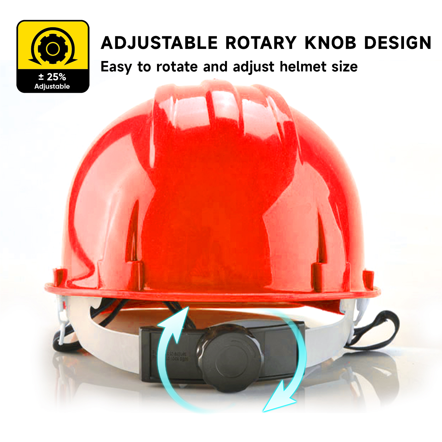 Casque de sécurité minière W-001 rouge