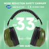 Muffs d'oreille protecteurs ABS Prêt Abs EM-5002 Green