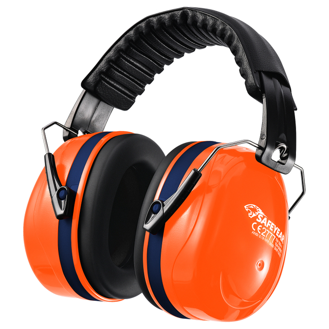 Muffs d'oreille de protection ABS Prêt ABS EM-5002 ORANGE