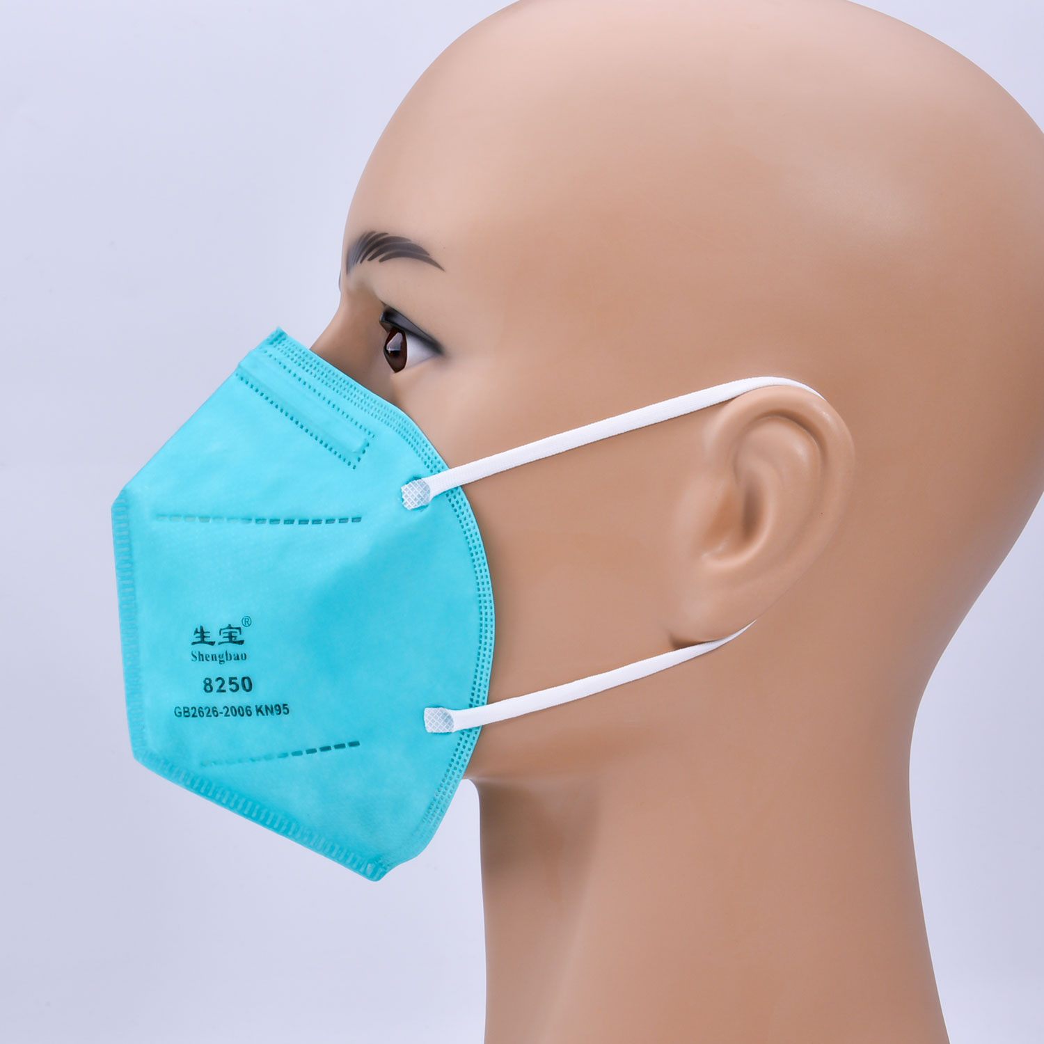 Masque de sécurité facial bleu KN95 SM-006