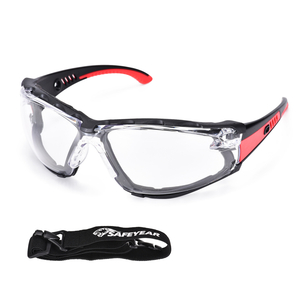  Lunettes de sécurité protectrices pour les femmes SG037 rouge
