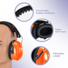 ABS Protection auditive Muffs Muffes Protective Muffs Ready Stock FM-1B Orange