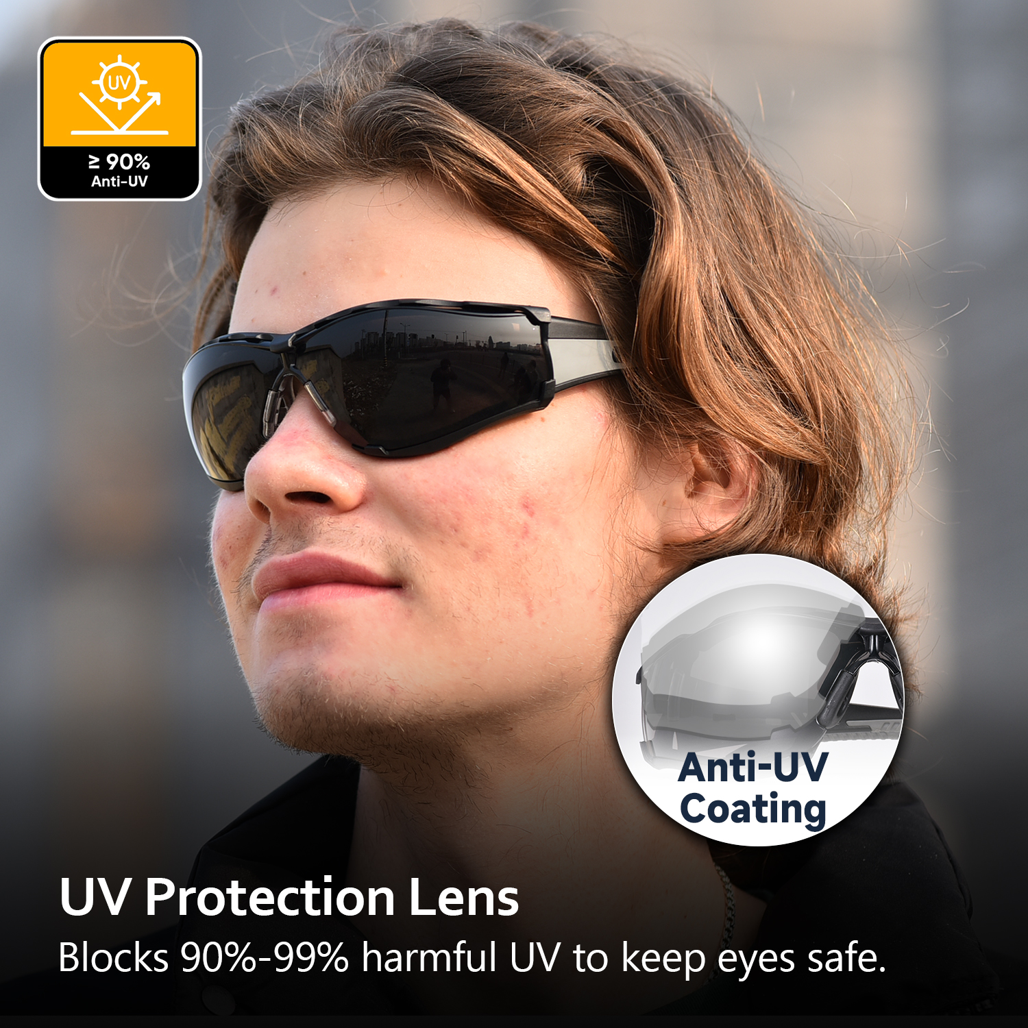 Souces de sécurité de protection des stocks prêts pour les femmes SG037 noir