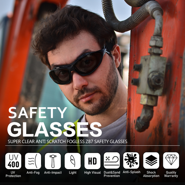 Lunettes de soleil de sécurité noire SG002 Black