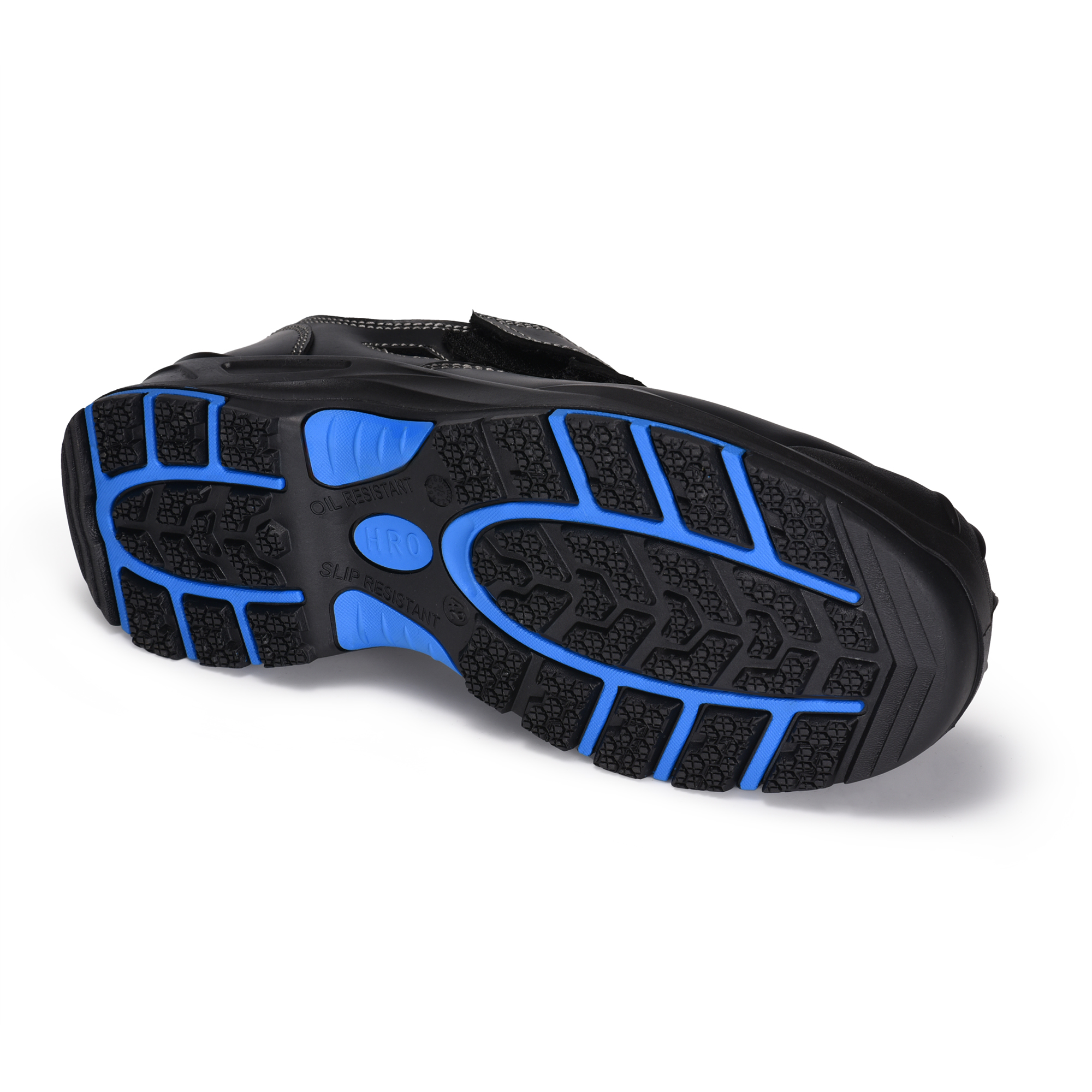 Sandales Travail Chaussures Velcro Design L-7585 bleu / métal gratuit