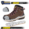 Bottes de travail pour femmes imperméables et résistantes au glissement avec orteil en acier M-8553