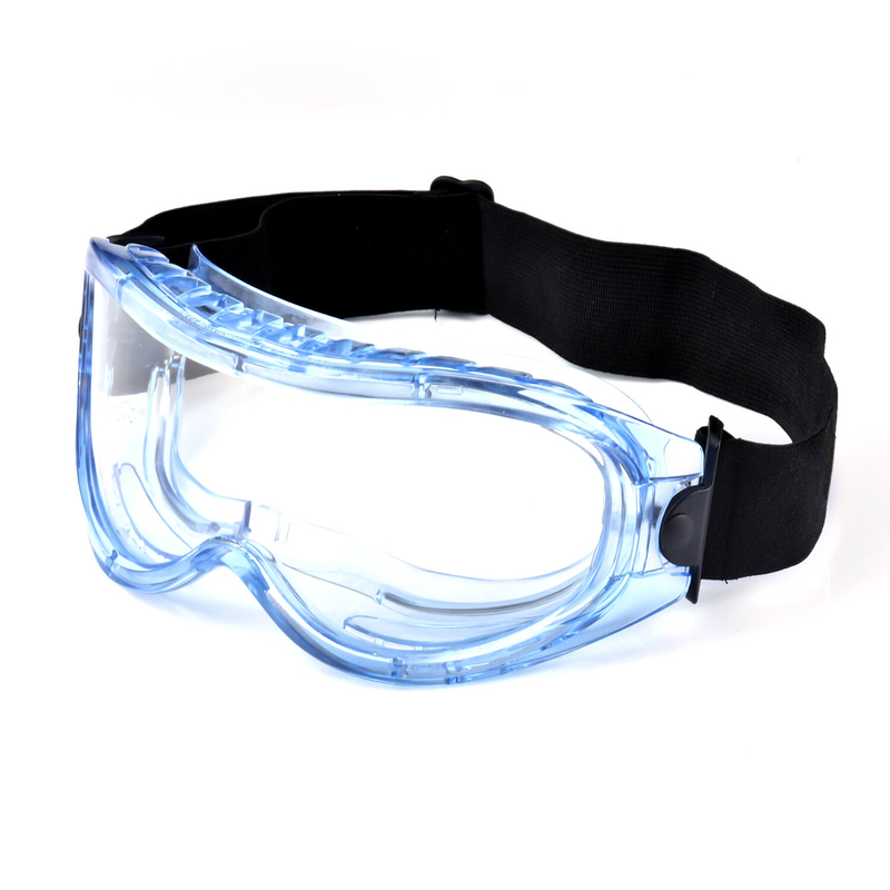 Lunettes de sécurité transparentes durables SG007 bleues