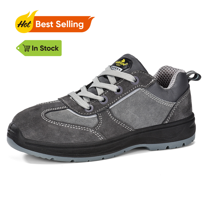 Chaussures de travail de sécurité résistante aux orteils en acier pour les femmes L-7508W Suede