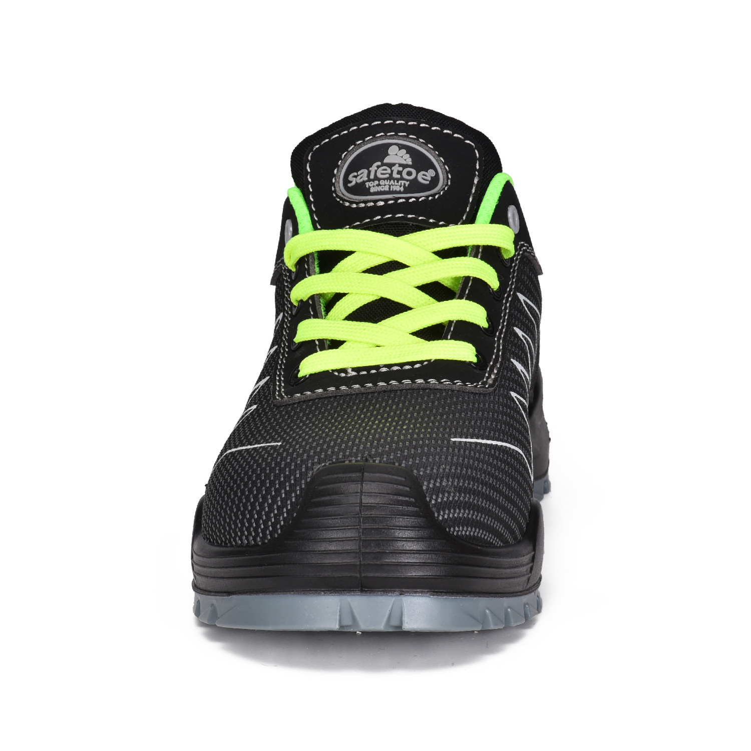 Chaussures de sécurité en tissu de style sport léger-l7530 vert
