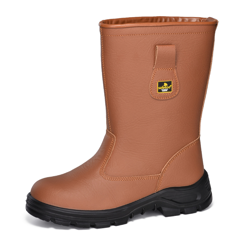 Buliders Boots de sécurité avec des chaussures de sécurité brune approuvées en acier-9430 marron