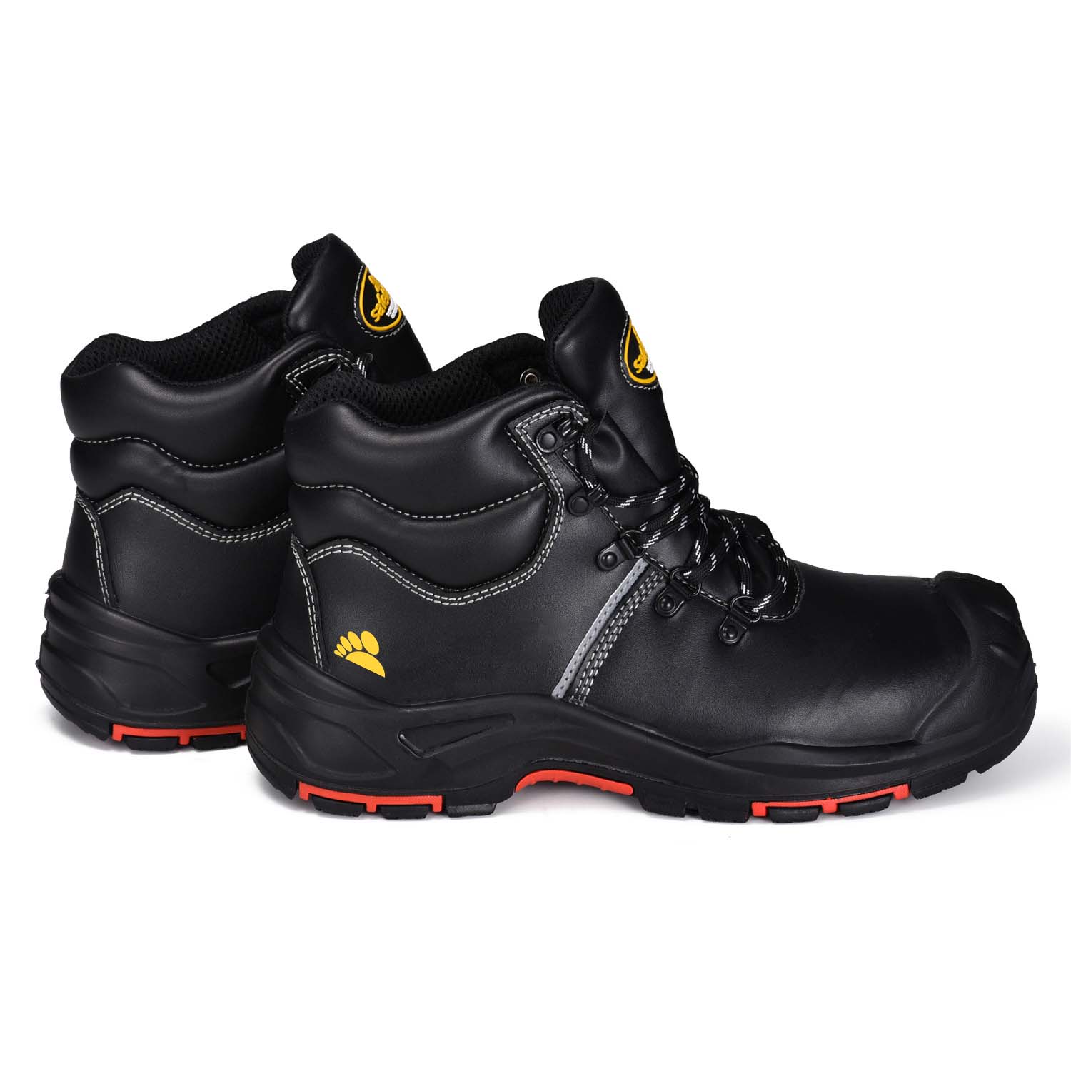 Chaussures de sécurité PU / caoutchouc imperméables avec orteil en acier M-8575
