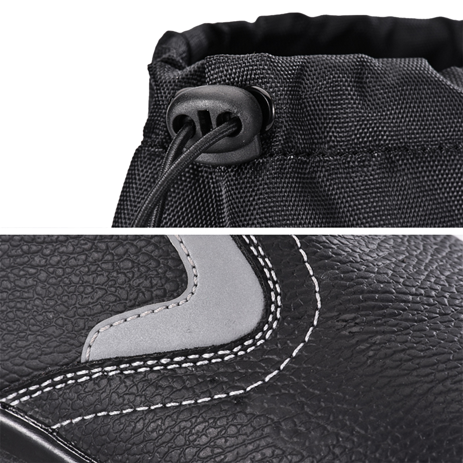 Bottes de sécurité à enfiler industrielles robustes avec doublure en fourrure chaude pour l'hiver H-9426 PolarStep