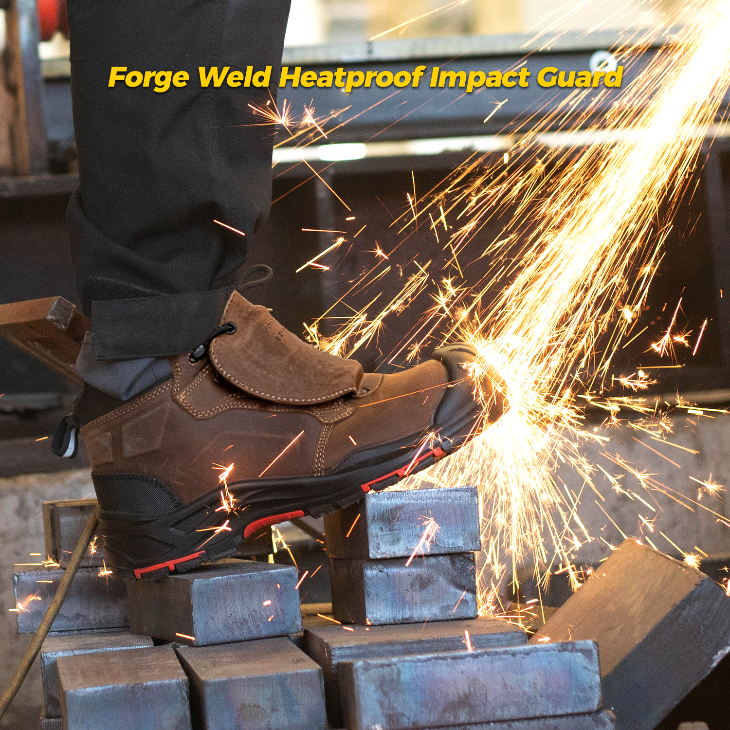 Safetoe Bottes de sécurité pour protection métatarsienne pour le travail du métal M-8552MP