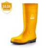 Bottes de sécurité en caoutchouc S5 avec acier – Bottes imperméables en PVC W-6037 Jaune AquaPioneer