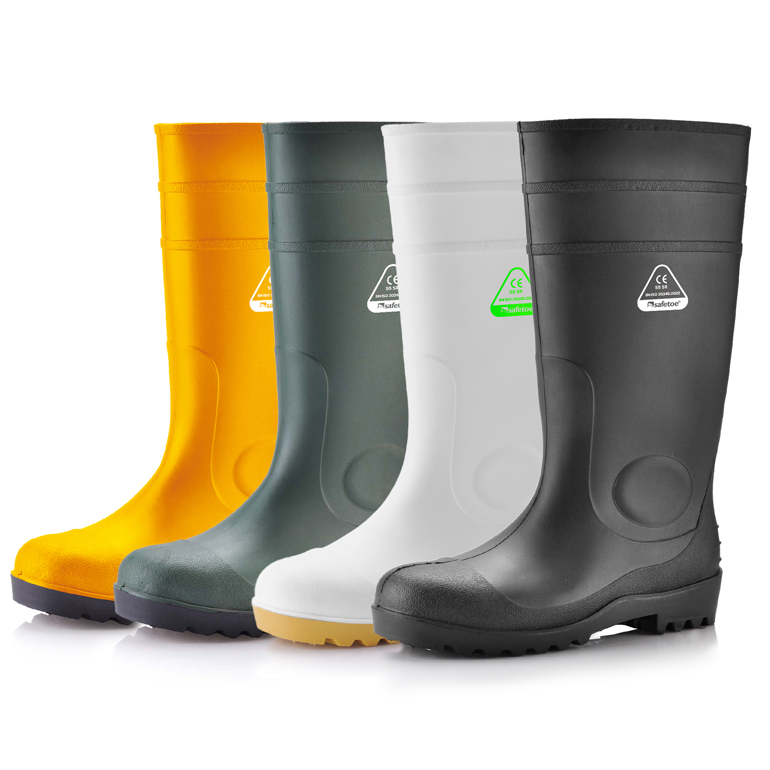 Bottes de sécurité S5 – Bottes imperméables en PVC W-6037 Vert AquaPioneer