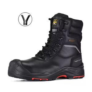 Bottes de travail résistant à l'eau Résistant à l'huile pour les travailleurs des hommes H-9552 Zip
