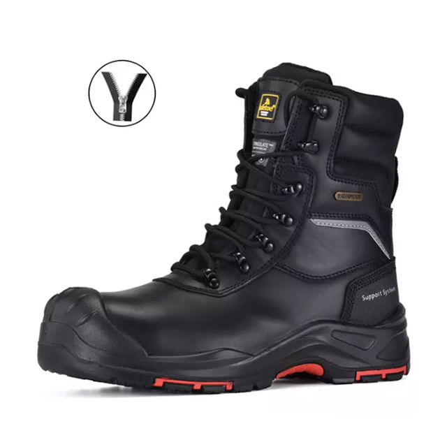 Bottes de travail résistant à l'eau Résistant à l'huile pour les travailleurs des hommes H-9552 Zip
