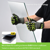 Gants de niveau de coupe HDPE Gants de protection TPR9004 vert