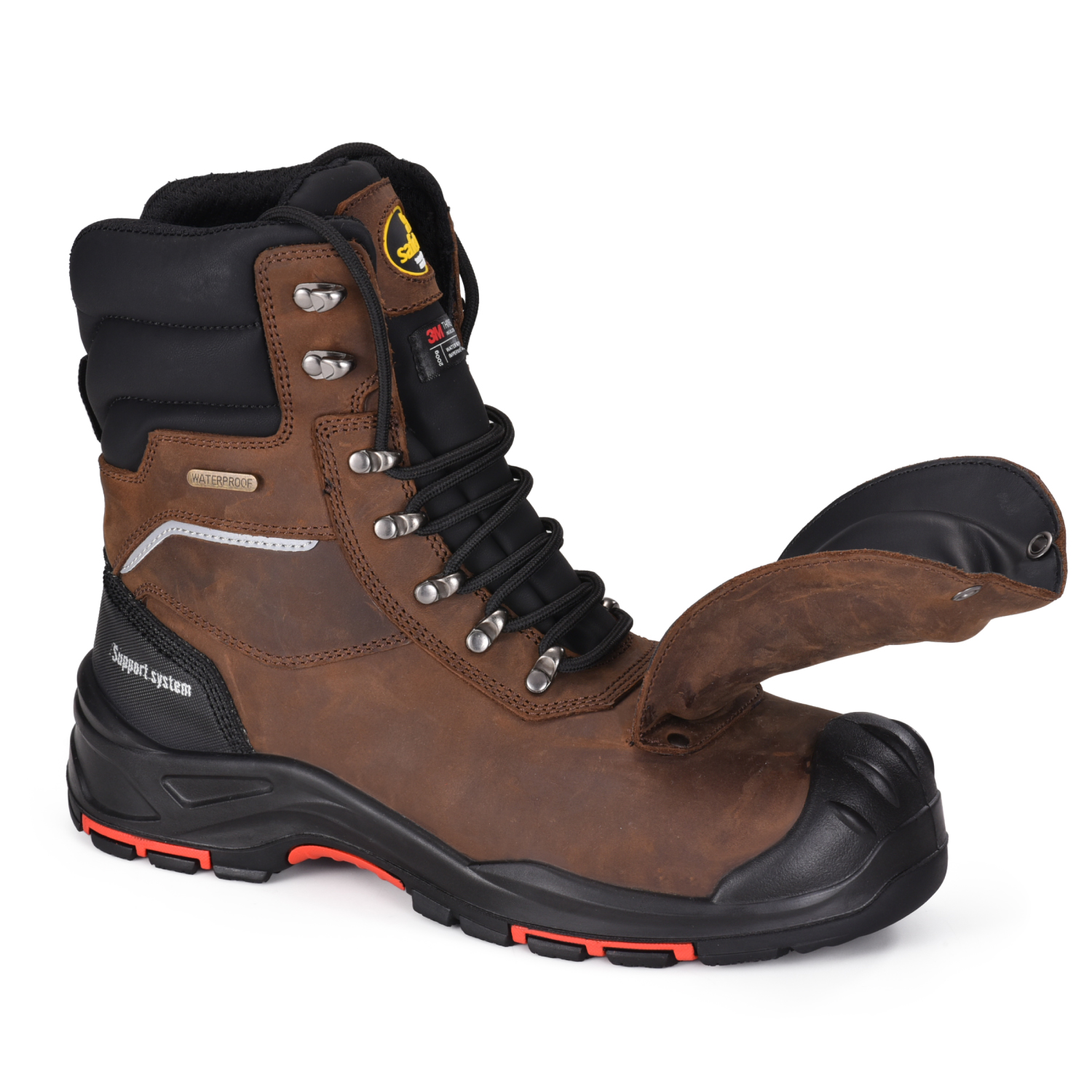 Bottes de travail résistantes à l'huile Bottes de travail H-9552 Métatarsien 