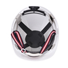 Construction Manufacturing Earmuffs Casque de sécurité ABS CE Casques de sécurité approuvés W-003 Blanc